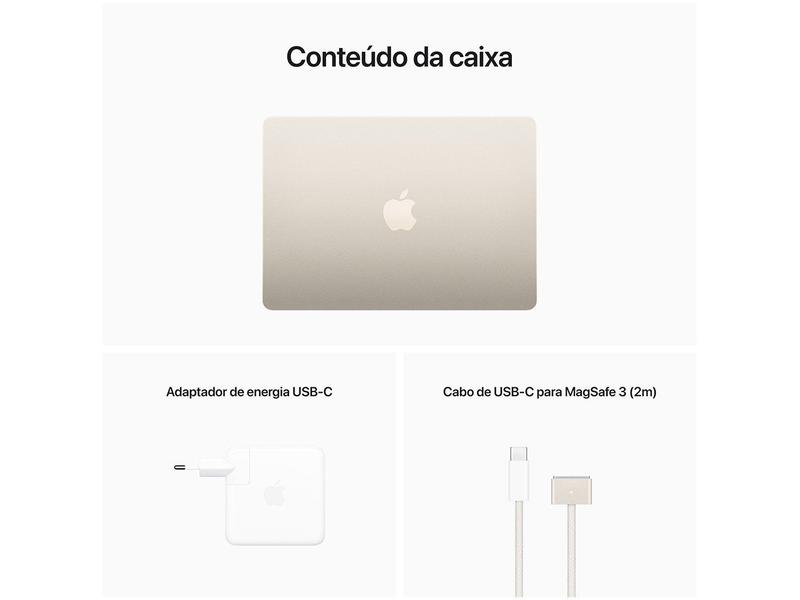 Notebook Apple Macbook Air 13,6” M2 8GB RAM 256GB SSD Estela